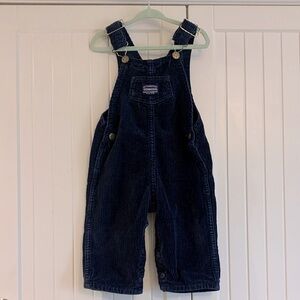 Vintage Oshkosh Blue Cord Overalls Made in Canada Size 18m
